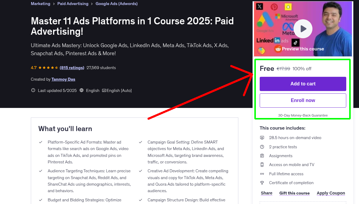 Master 11 Ads Platforms in 1 Course 2025: Paid Advertising!