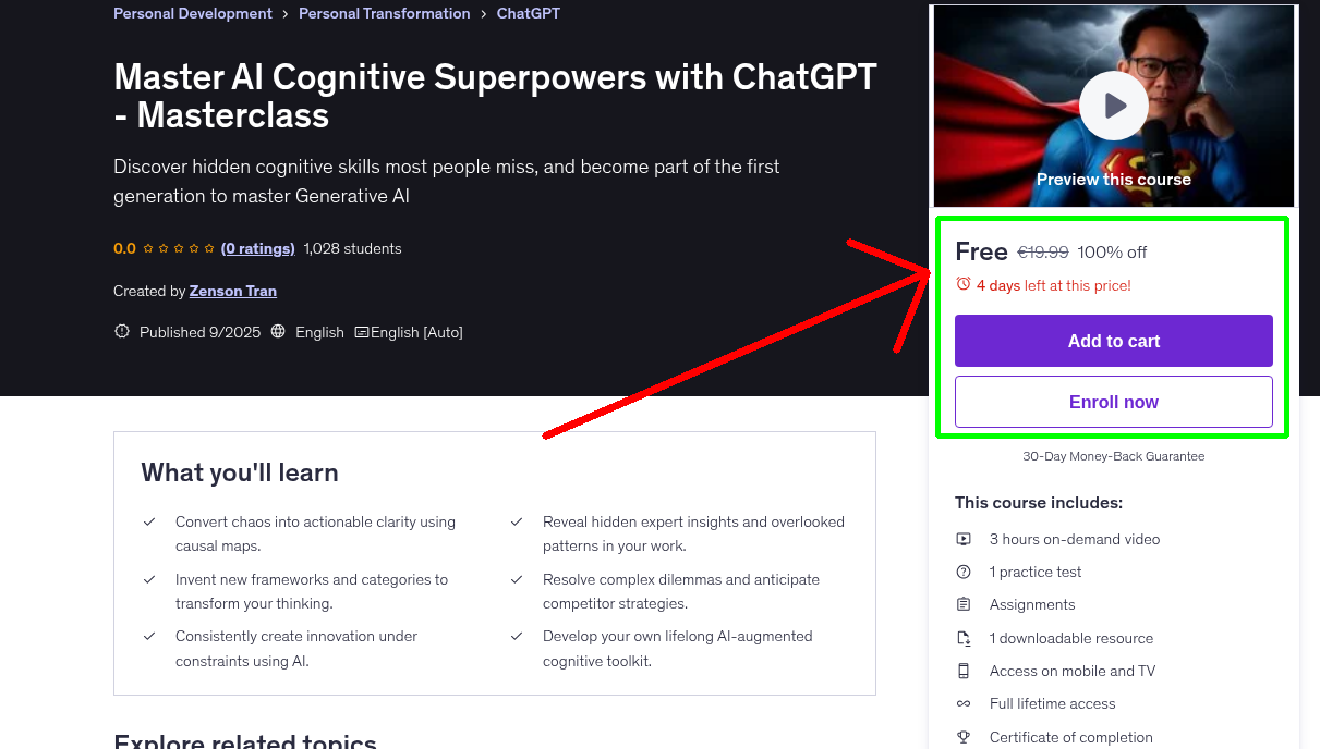Master AI Cognitive Superpowers with ChatGPT - Masterclass