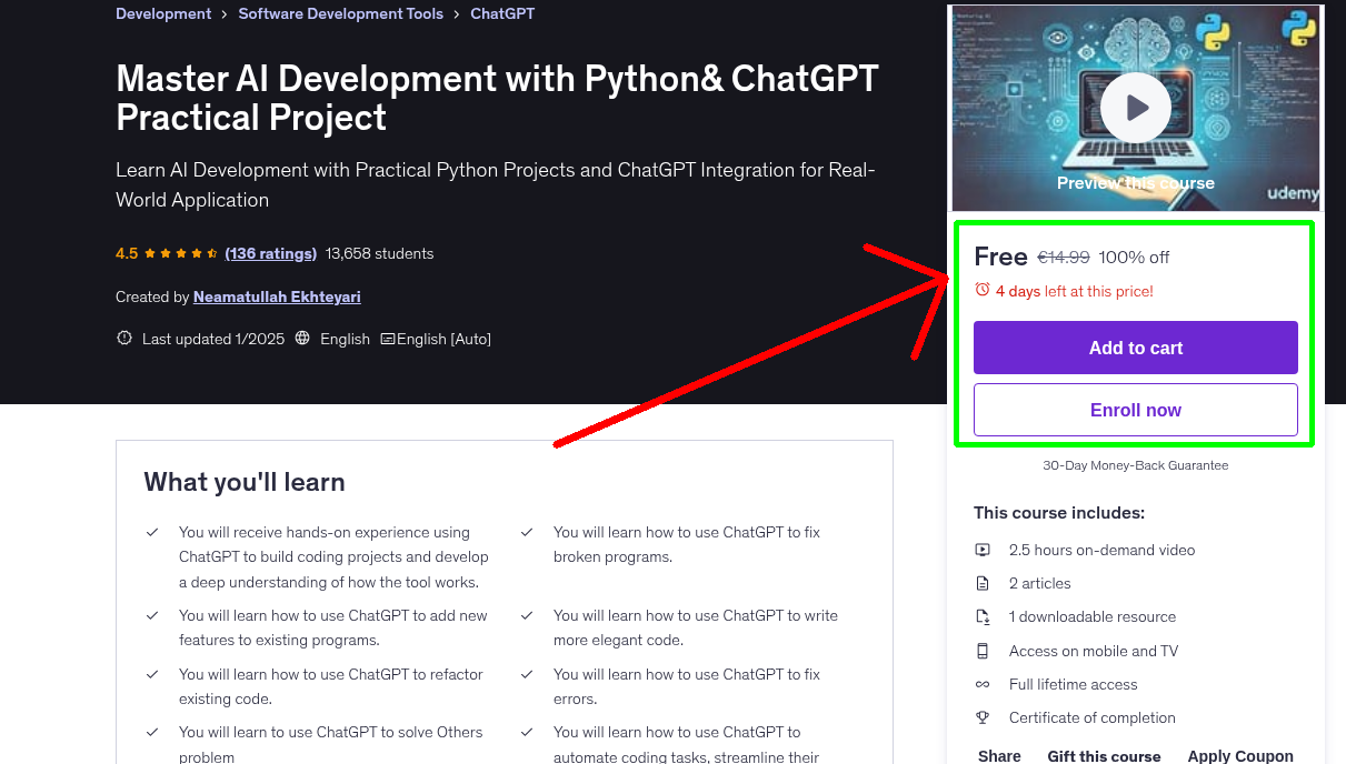 Master AI Development with Python& ChatGPT Practical Project