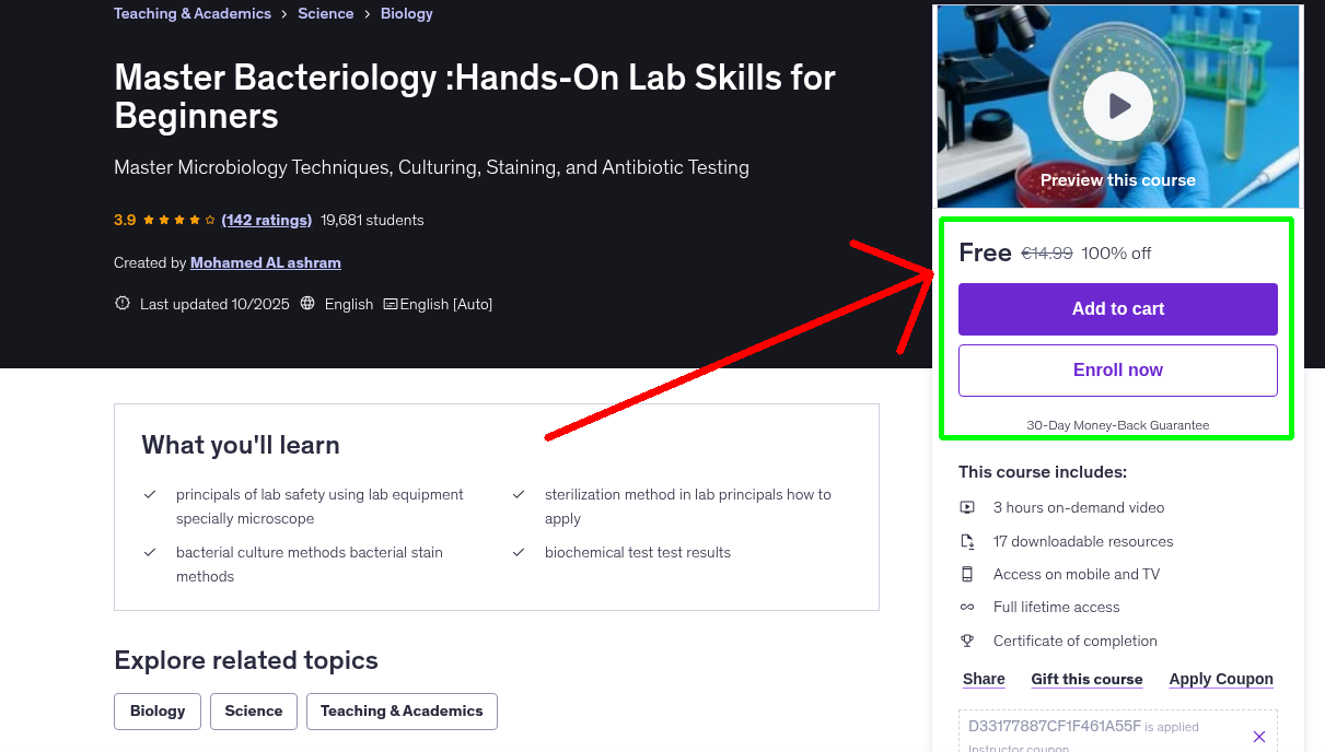 Master Bacteriology :Hands-On Lab Skills for Beginners