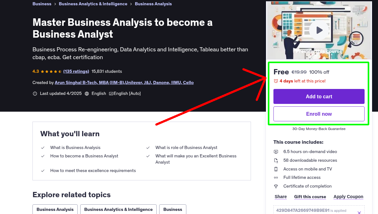 Master Business Analysis to become a Business Analyst