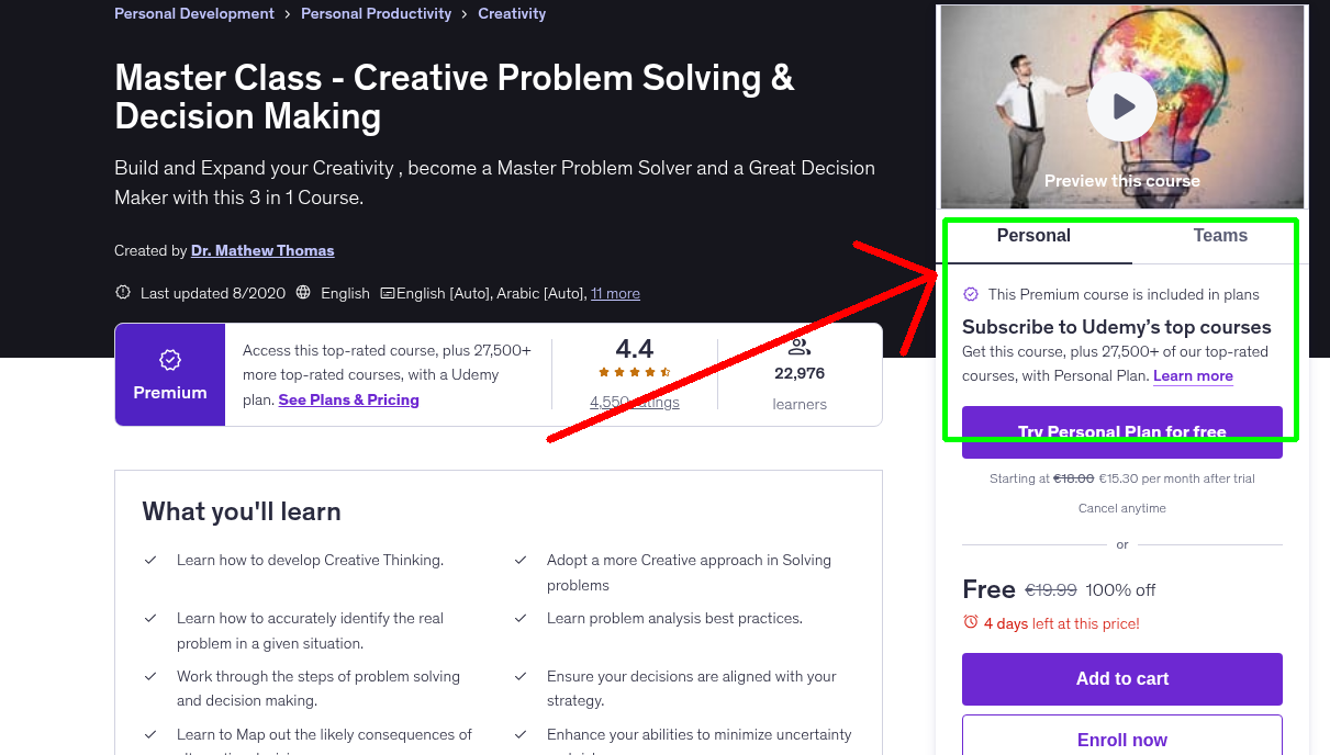 Master Class - Creative Problem Solving & Decision Making
