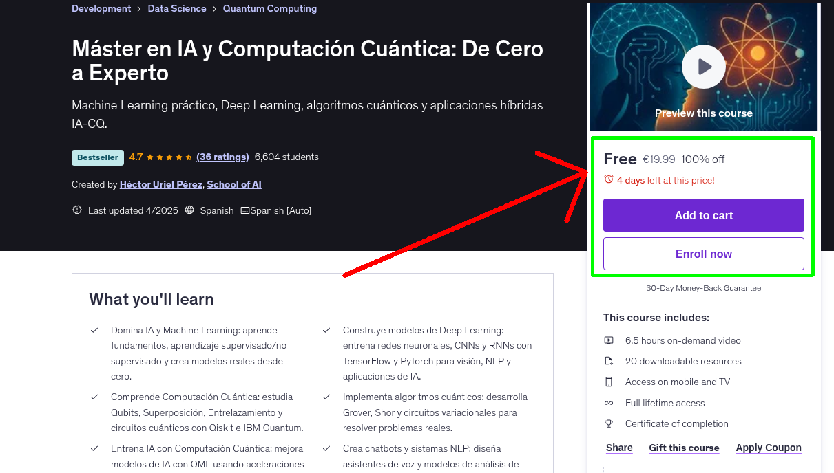 Máster en IA y Computación Cuántica: De Cero a Experto