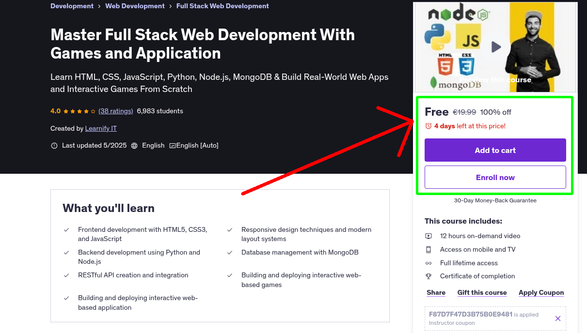 Master Full Stack Web Development With Games and Application