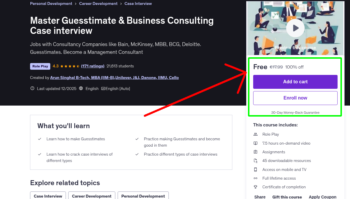 Master Guesstimate & Business Consulting Case interview