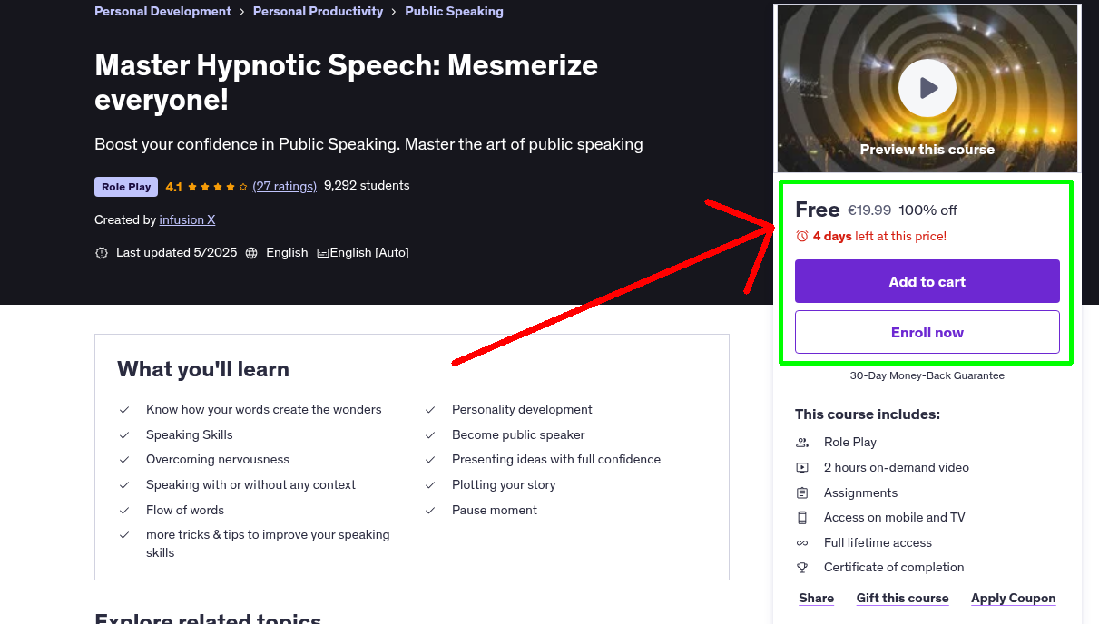 Master Hypnotic Speech: Mesmerize everyone!