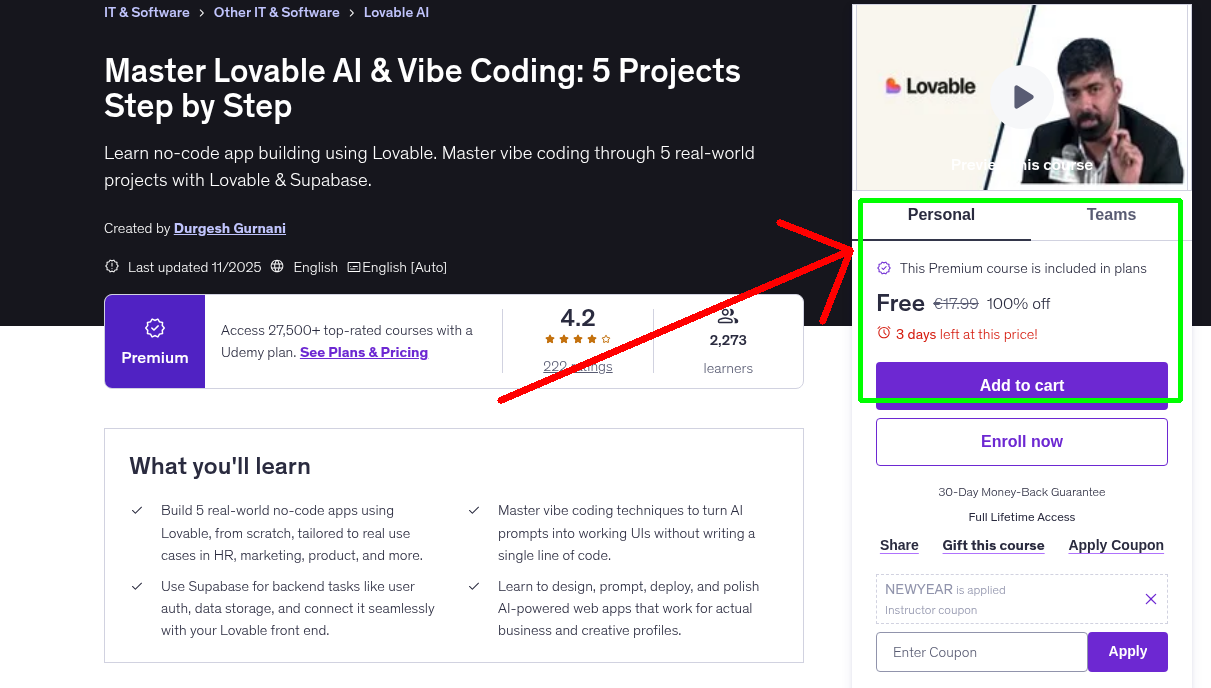 Master Lovable AI & Vibe Coding: 5 Projects Step by Step