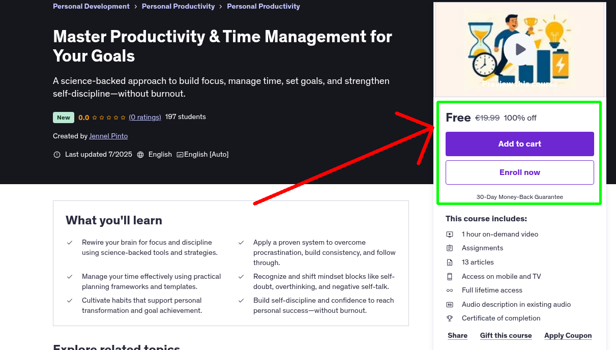 Master Productivity & Time Management for Your Goals
