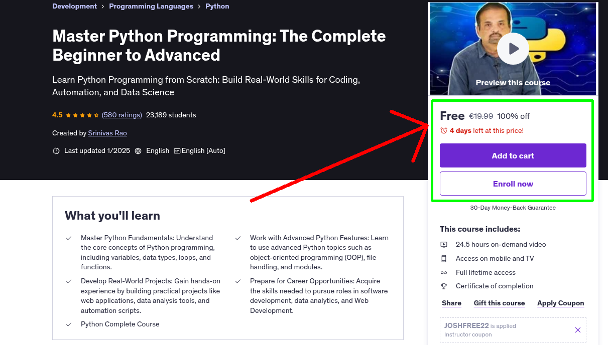 Master Python Programming: The Complete Beginner to Advanced