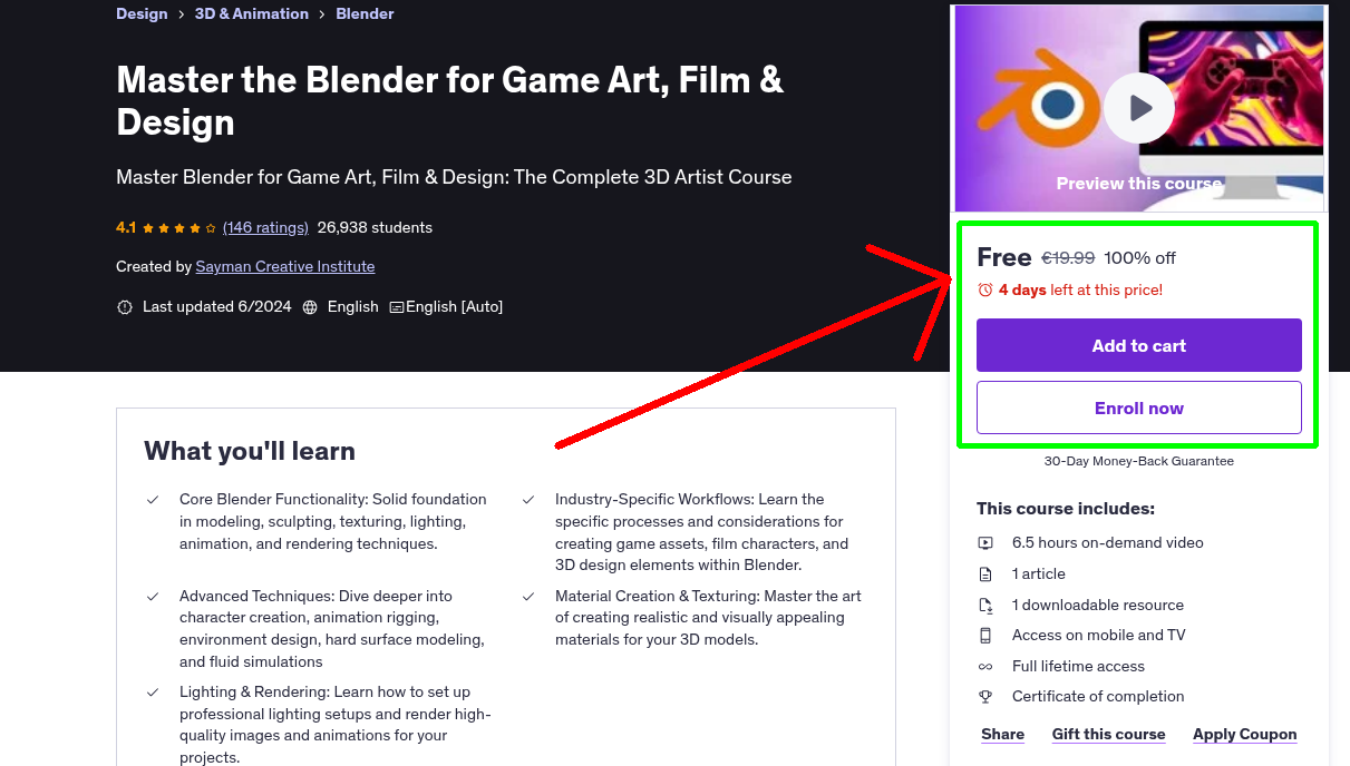 Master the Blender for Game Art, Film & Design