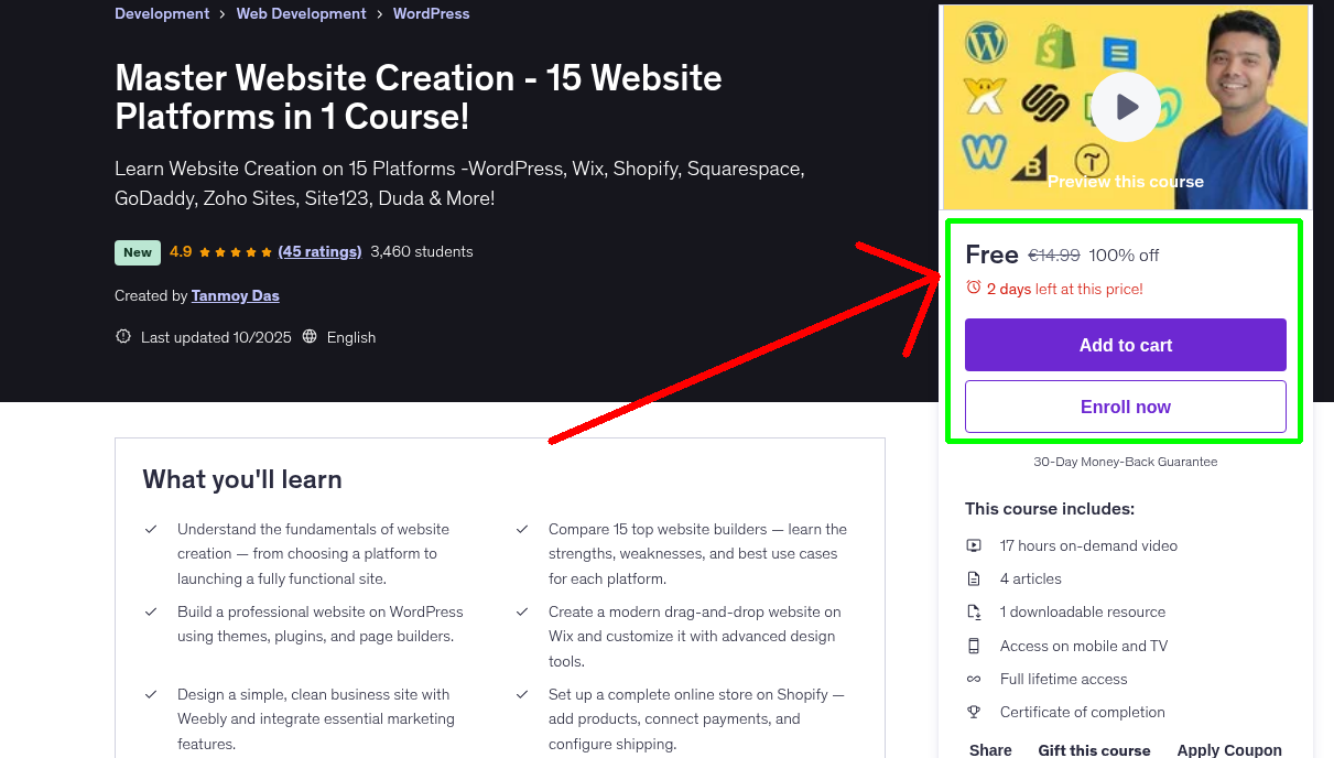 Master Website Creation - 15 Website Platforms in 1 Course!
