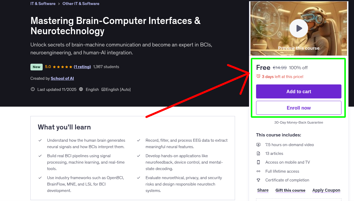 Mastering Brain-Computer Interfaces & Neurotechnology