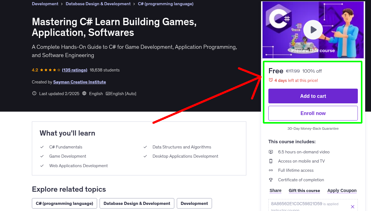Mastering C# Learn Building Games, Application, Softwares