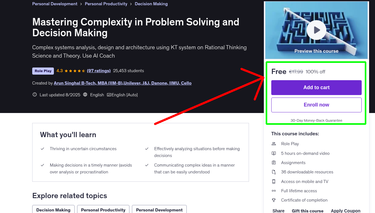 Mastering Complexity in Problem Solving and Decision Making