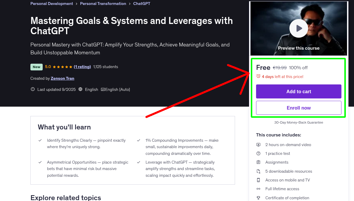 Mastering Goals & Systems and Leverages with ChatGPT
