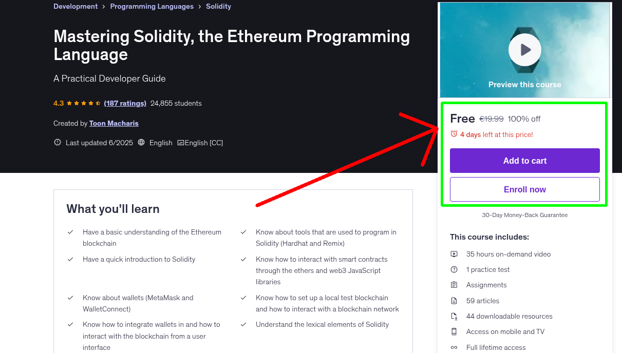 Mastering Solidity, the Ethereum Programming Language