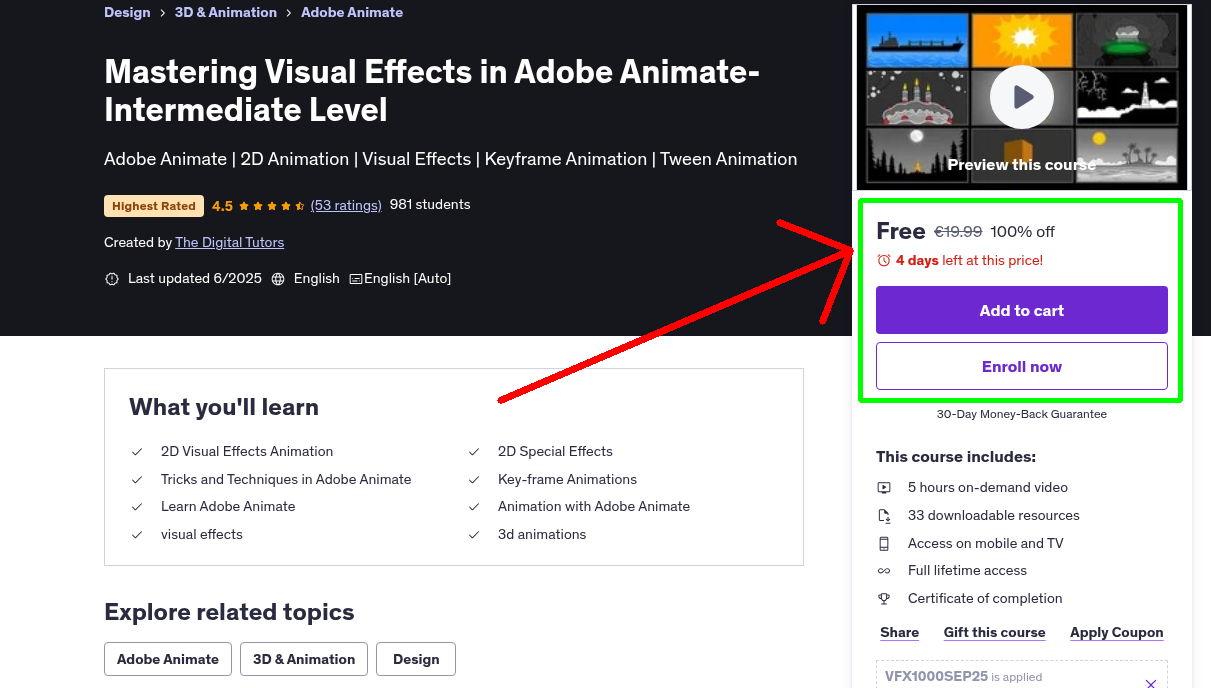 Mastering Visual Effects in Adobe Animate-Intermediate Level