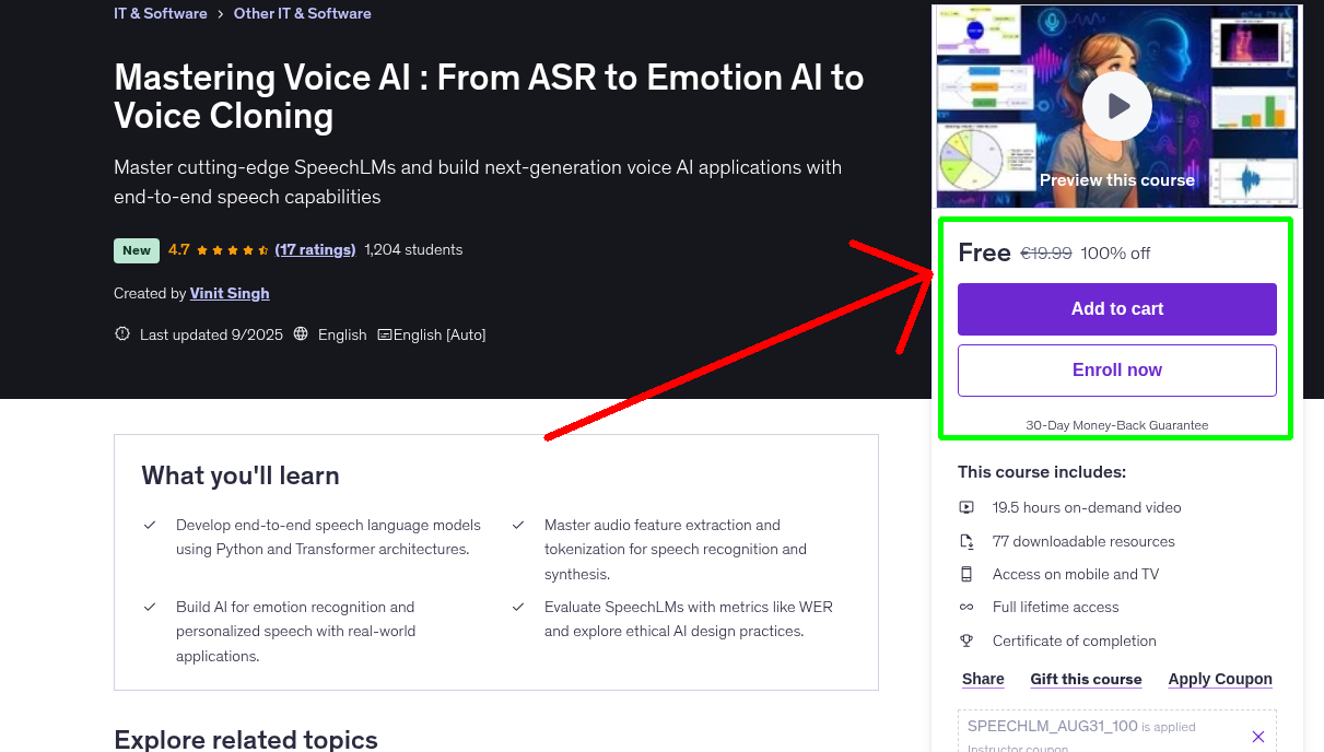 Mastering Voice AI : From ASR to Emotion AI to Voice Cloning