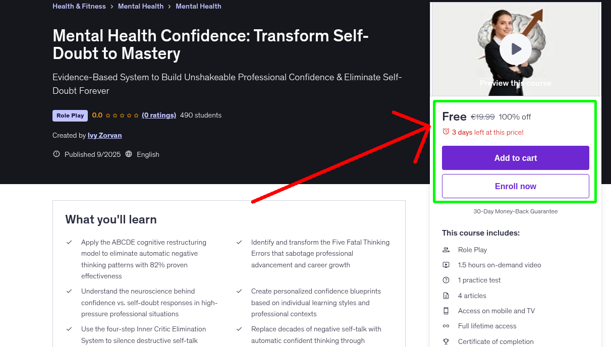 Mental Health Confidence: Transform Self-Doubt to Mastery