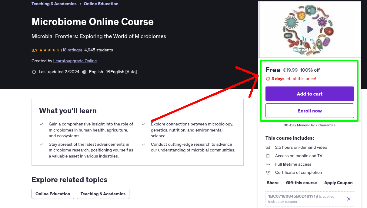 Microbiome Online Course