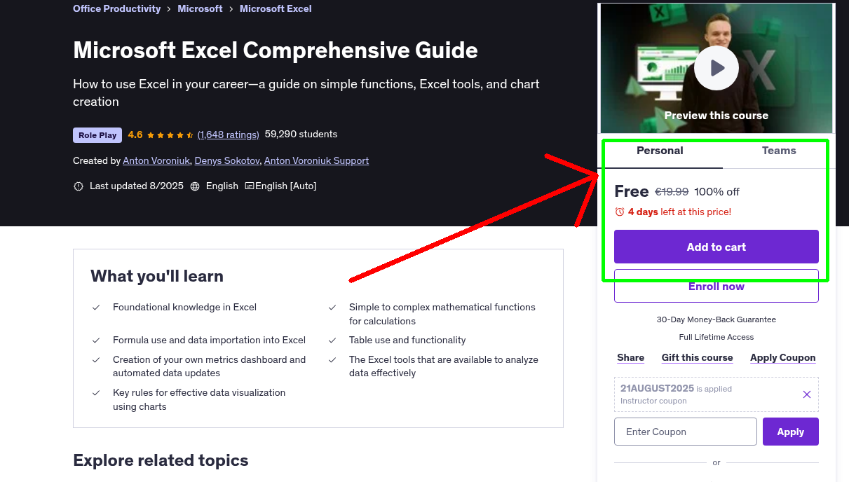 Microsoft Excel Comprehensive Guide
