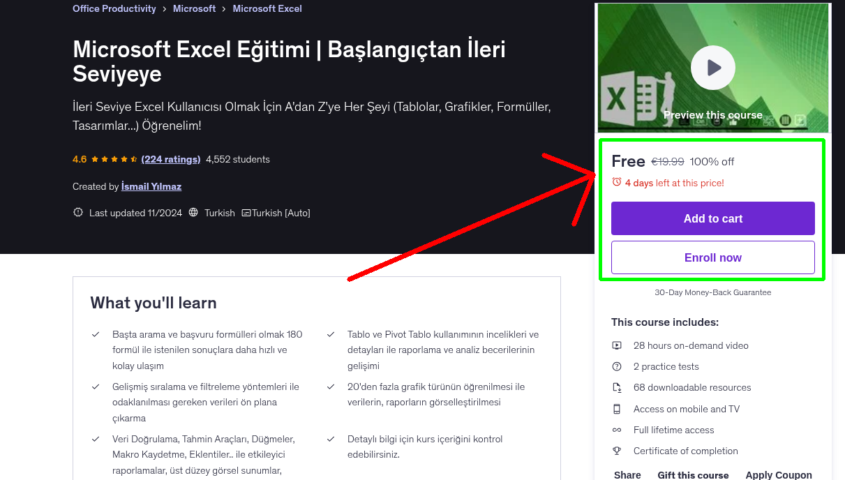 Microsoft Excel Eğitimi | Başlangıçtan İleri Seviyeye