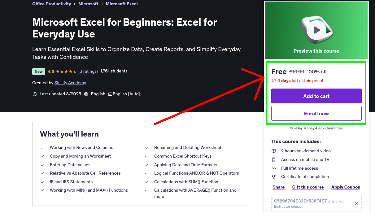 Microsoft Excel for Beginners: Excel for Everyday Use