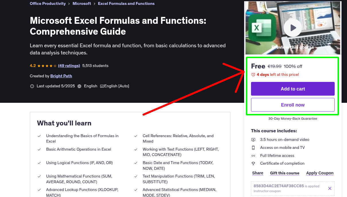 Microsoft Excel Formulas and Functions: Comprehensive Guide