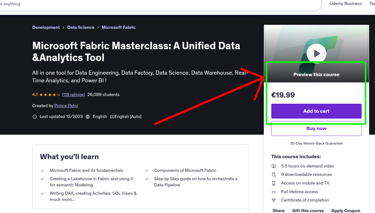 Microsoft Fabric Masterclass: A Unified Data &Analytics Tool