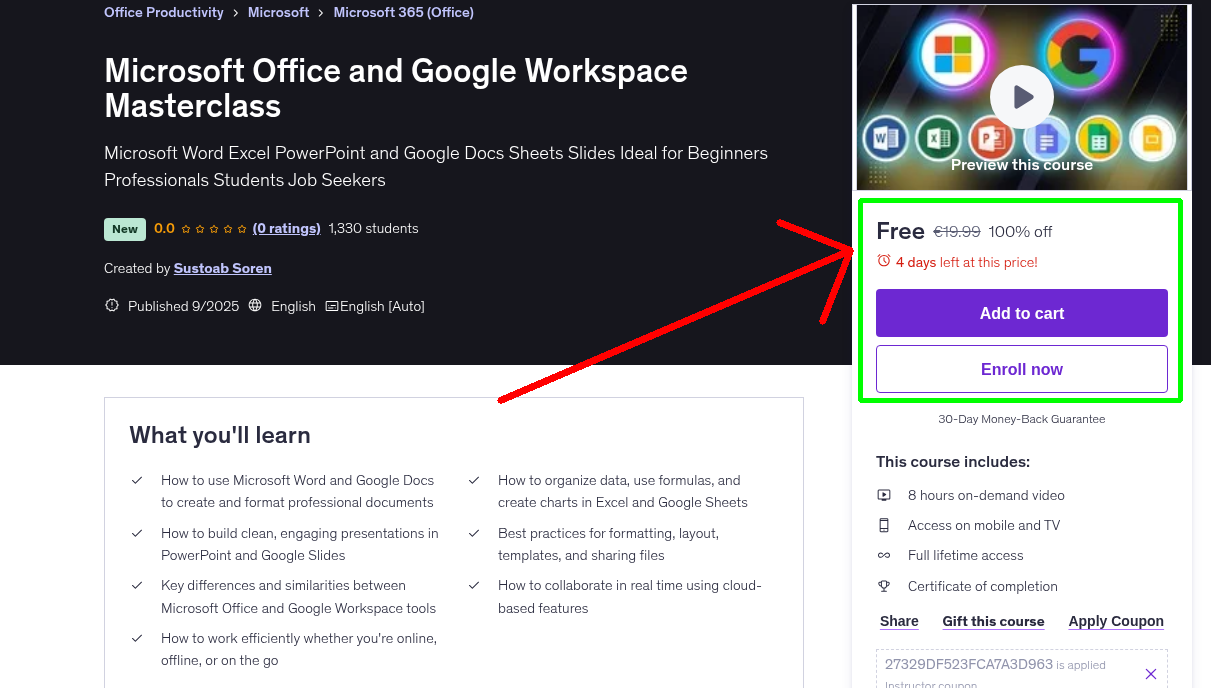 Microsoft Office and Google Workspace Masterclass