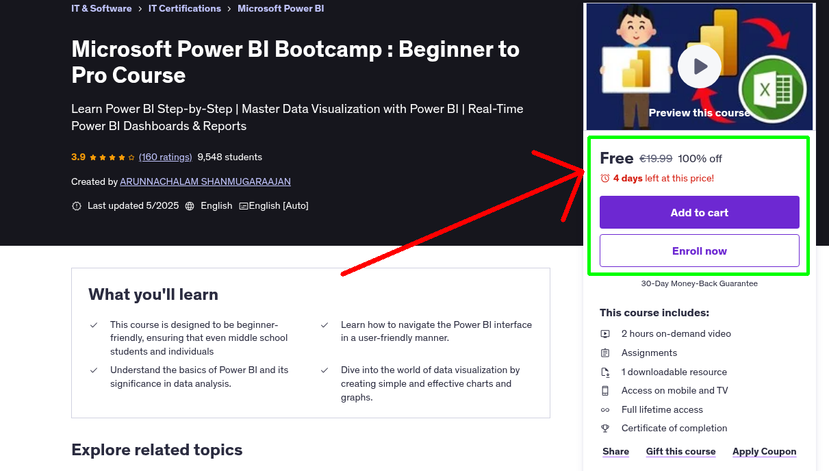 Microsoft Power BI Bootcamp : Beginner to Pro Course