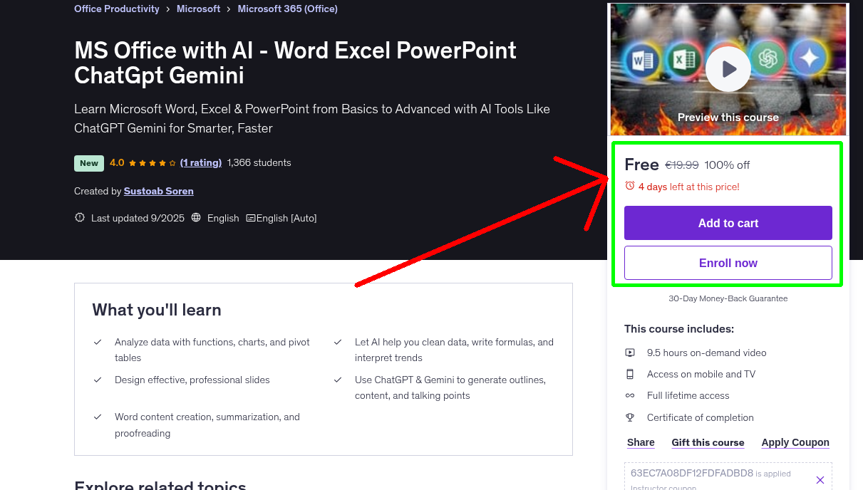 MS Office with AI - Word Excel PowerPoint ChatGpt Gemini