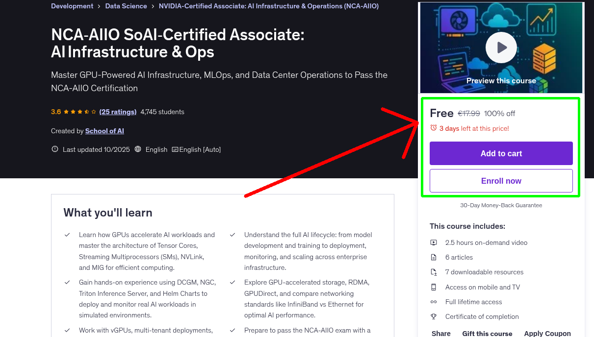 NCA‑AIIO SoAI‑Certified Associate: AI Infrastructure & Ops