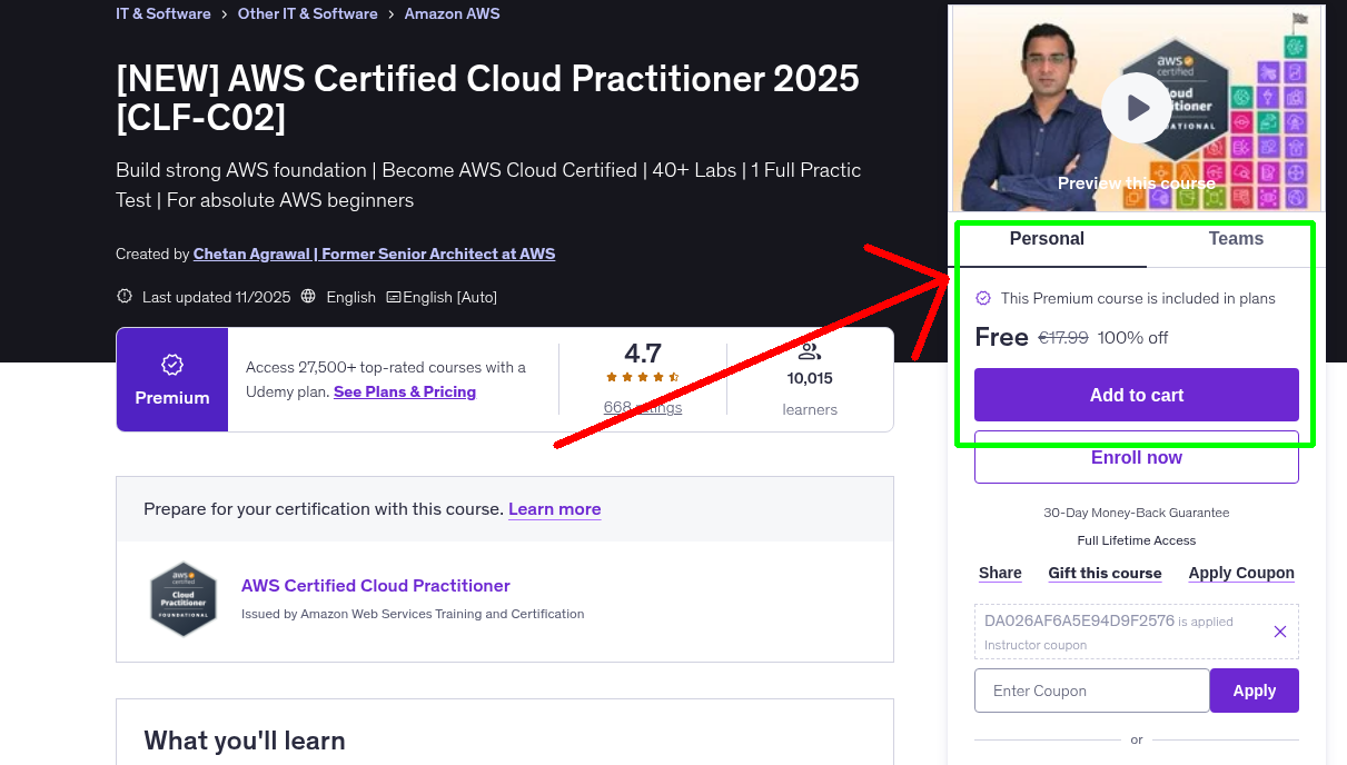 [NEW] AWS Certified Cloud Practitioner 2025 [CLF-C02]