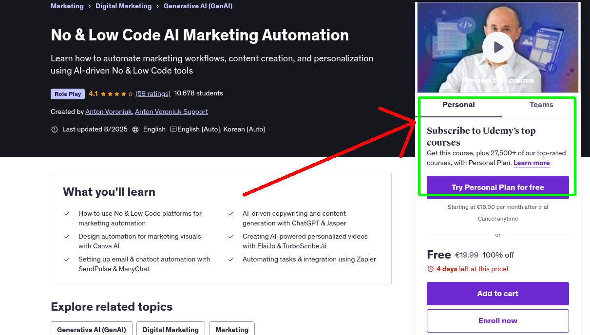 No & Low Code AI Marketing Automation