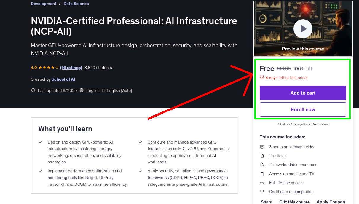 NVIDIA-Certified Professional: AI Infrastructure (NCP-AII)
