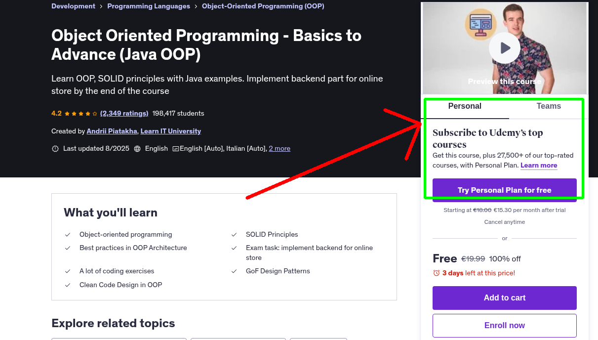 Object Oriented Programming - Basics to Advance (Java OOP)