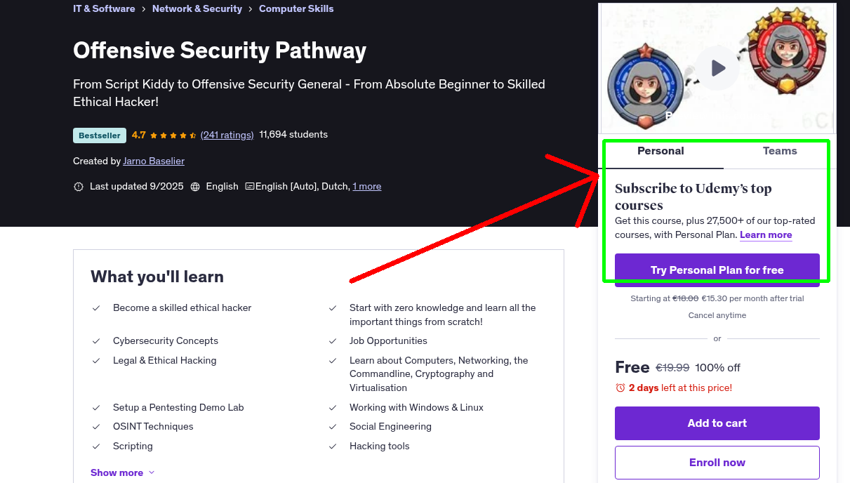 Offensive Security Pathway
