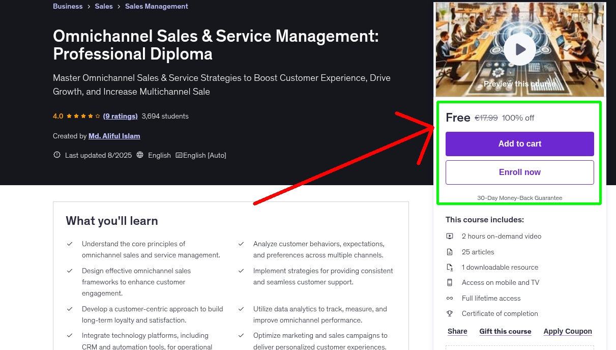 Omnichannel Sales & Service Management: Professional Diploma