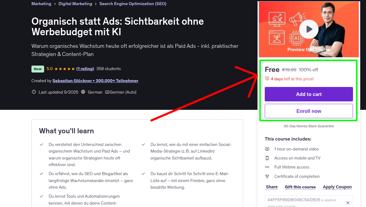 Organisch statt Ads: Sichtbarkeit ohne Werbebudget mit KI