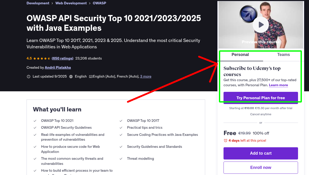 OWASP API Security Top 10 2021/2023/2025 with Java Examples