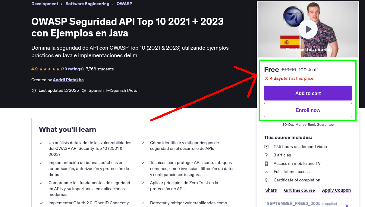OWASP Seguridad API Top 10 2021 + 2023 con Ejemplos en Java
