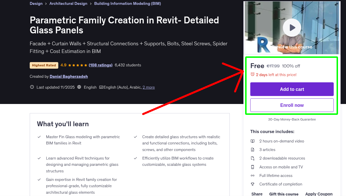 Parametric Family Creation in Revit- Detailed Glass Panels