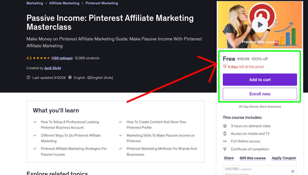 Passive Income: Pinterest Affiliate Marketing Masterclass