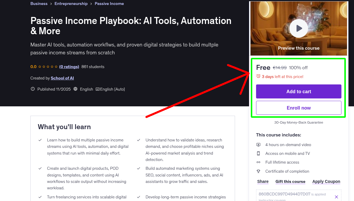 Passive Income Playbook: AI Tools, Automation & More