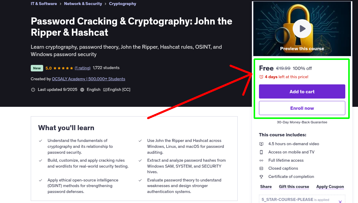 Password Cracking & Cryptography: John the Ripper & Hashcat