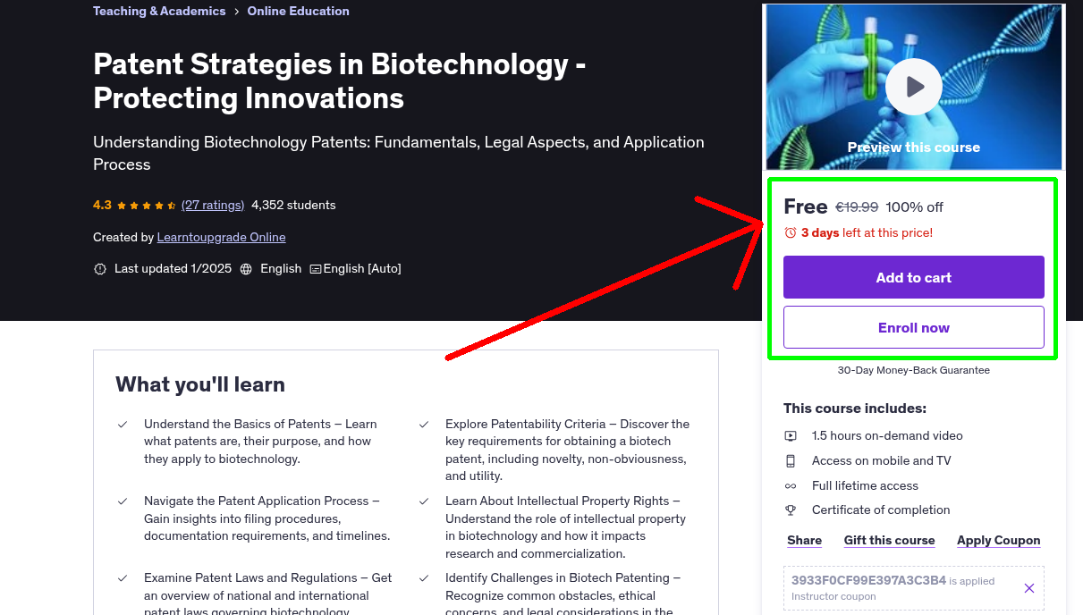 Patent Strategies in Biotechnology - Protecting Innovations