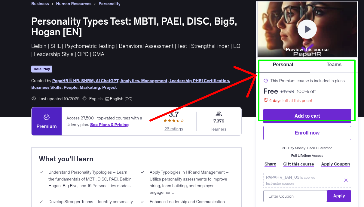 Personality Types Test: MBTI, PAEI, DISC, Big5, Hogan [EN]