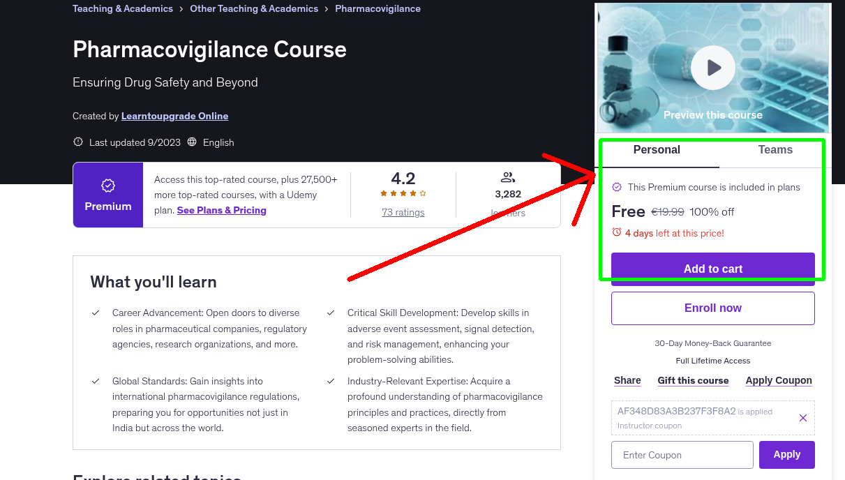 Pharmacovigilance Course