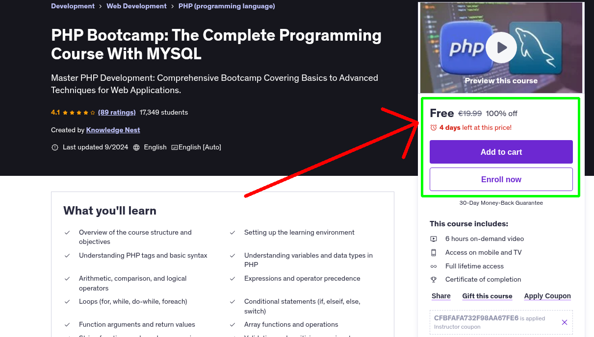 PHP Bootcamp: The Complete Programming Course With MYSQL